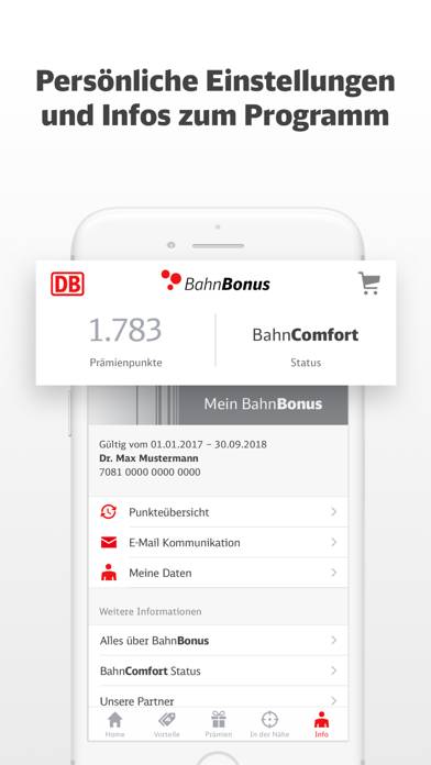 BahnBonus App-Screenshot #5