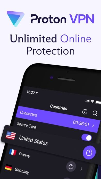 Proton VPN: Fast & Secure Schermata dell'app #1