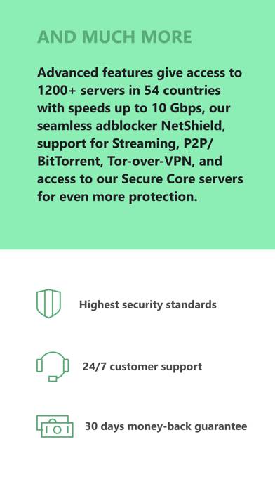 Proton VPN: Fast & Secure Schermata dell'app #6
