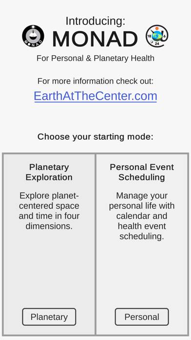 Monad Calendar Clock App screenshot #1