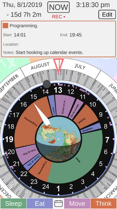 Monad Calendar Clock App screenshot #2