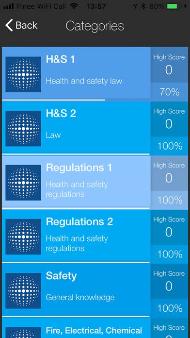 Nebosh Quiz Health and Safety Captura de pantalla de la aplicación #1