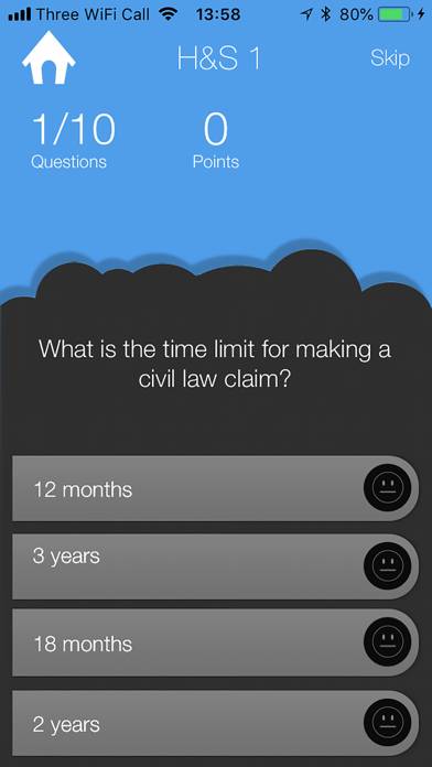 Nebosh Quiz Health and Safety Captura de pantalla de la aplicación #2