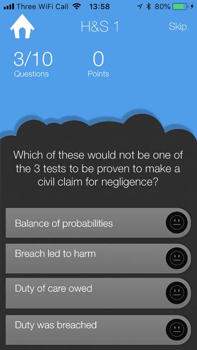 Nebosh Quiz Health and Safety Captura de pantalla de la aplicación #3