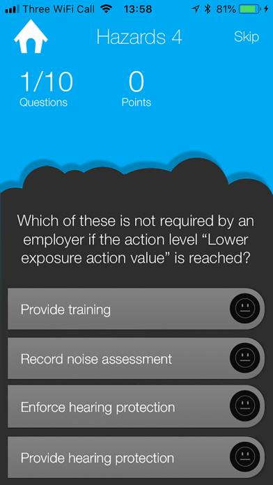 Nebosh Quiz Health and Safety Captura de pantalla de la aplicación #5