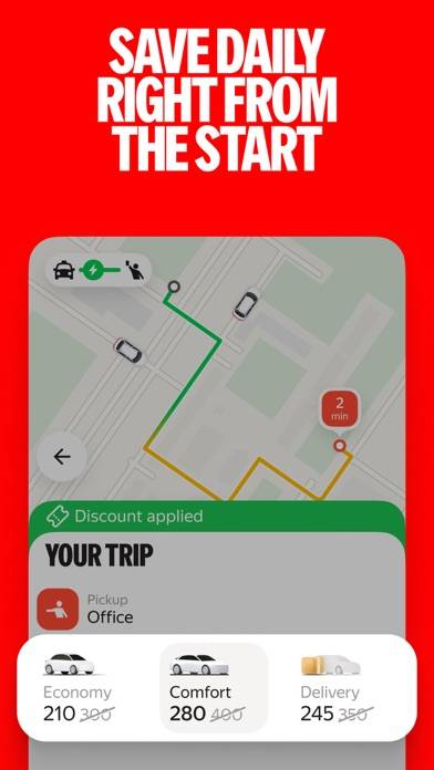 Yango: taxi, food, delivery Скриншот приложения #3