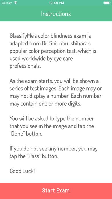 Color Blindness Exam Captura de pantalla de la aplicación