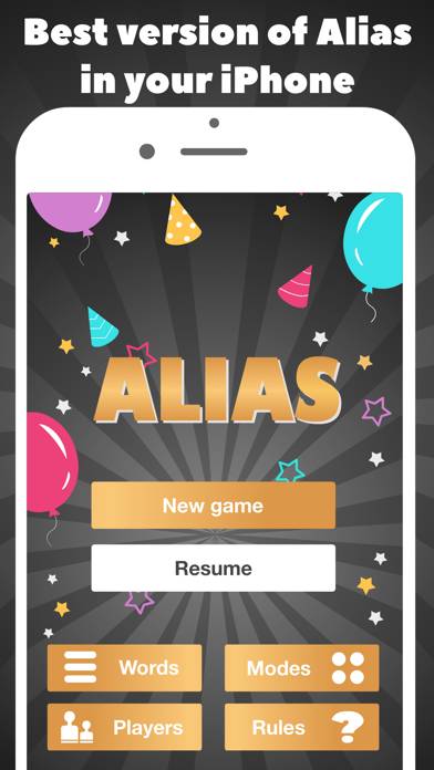 Alias party game & guess word App skärmdump #1