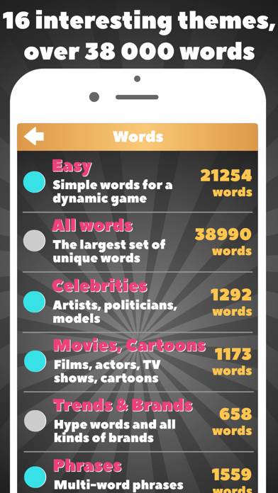 Alias party game & guess word App skärmdump #3