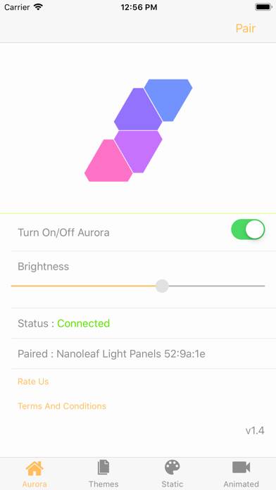 FireflyPro for Aurora Nanoleaf Captura de pantalla de la aplicación #2