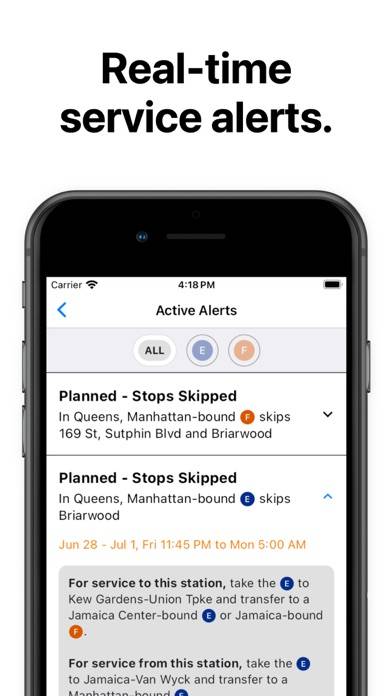 Subway Time NYC App screenshot