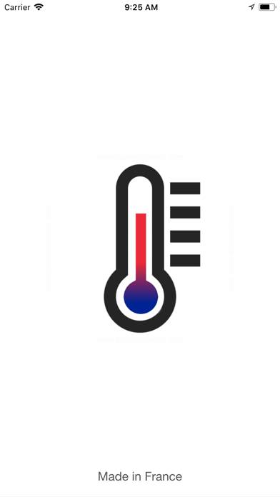 Thermometer º App skärmdump #1