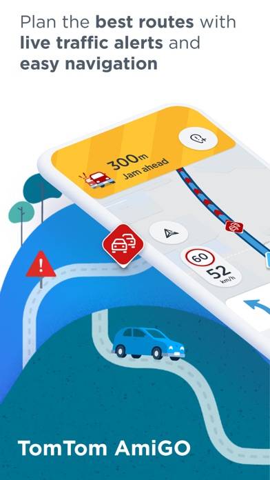 TomTom AmiGO GPS Maps, Traffic skärmdump