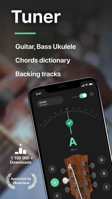 Tuner Pro: Guitar Bass Ukulele Captura de pantalla de la aplicación #1