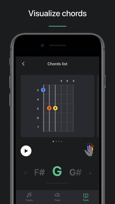 Tuner Pro Afinador de Guitarra Captura de pantalla de la aplicación