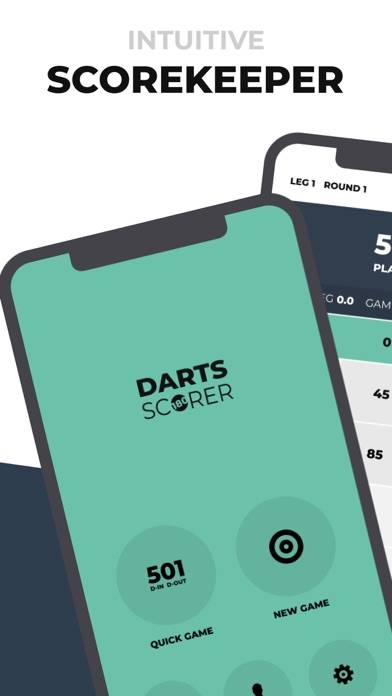 Darts Scorer 180 App-Screenshot #1