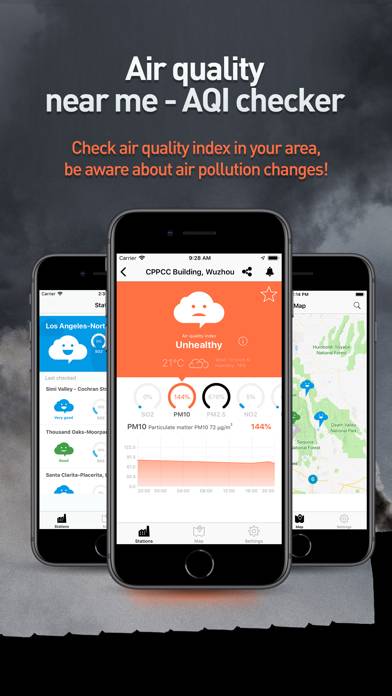 Air Quality Near Me App-Screenshot #1