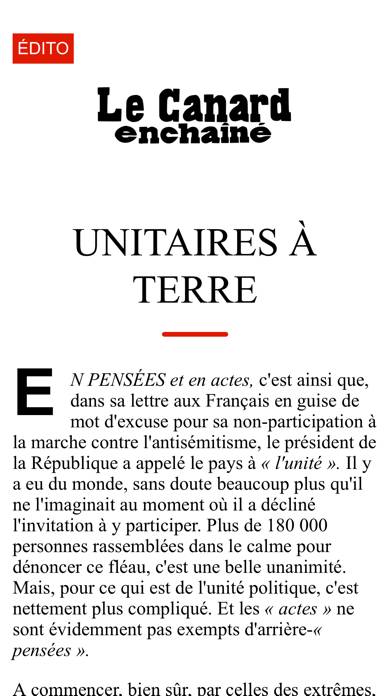 Le Canard enchainé App screenshot