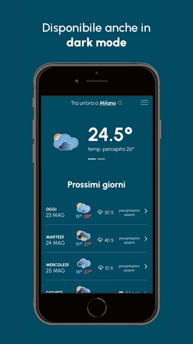 MeteoGiuliacci.it Schermata dell'app