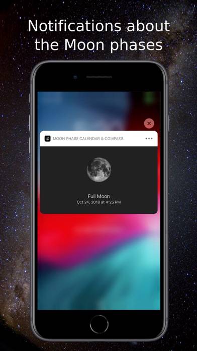 Moon Phase Calendar & Compass App-Screenshot