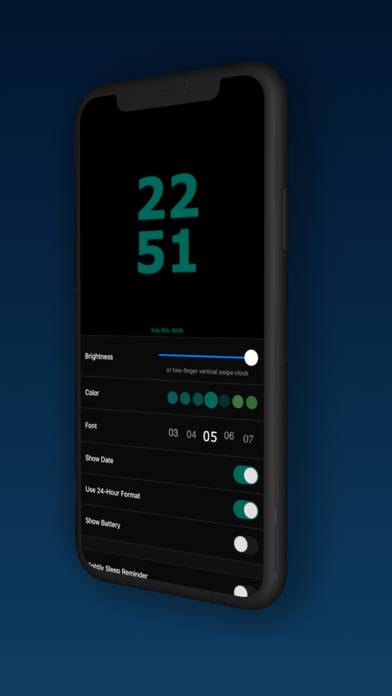 MoonDial  Bedside Night Clock App screenshot