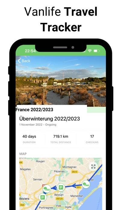 StayFree: Vanlife Wild Camping App screenshot