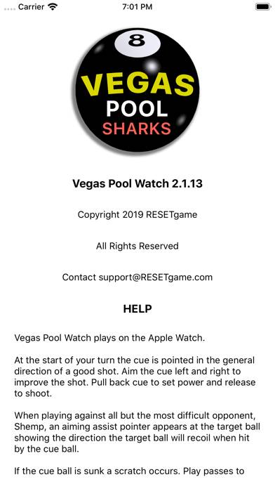 Vegas Pool Watch App screenshot #2