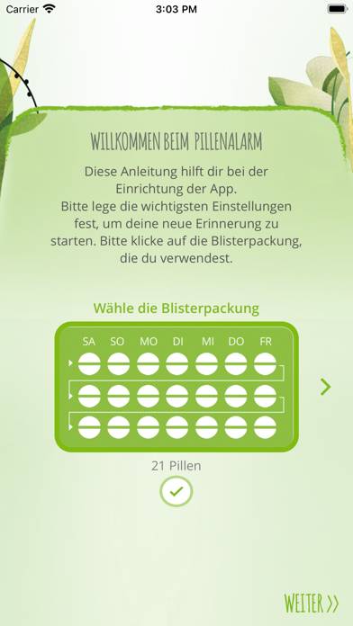 Pillenalarm plus DE App-Screenshot #2