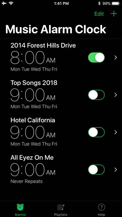 Music Alarm Clock Pro Captura de pantalla de la aplicación #1