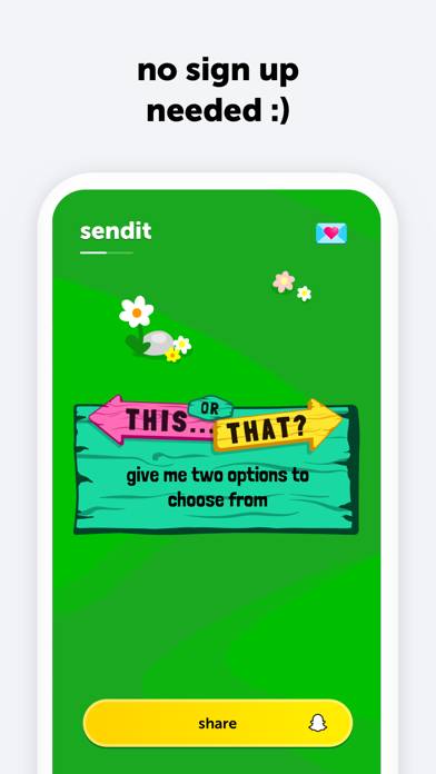 Sendit App skärmdump #4