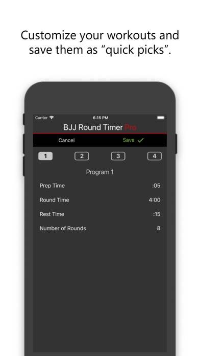 BJJ Round Timer Pro App-Screenshot #2