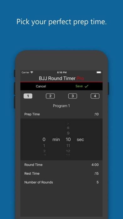 BJJ Round Timer Pro App-Screenshot #3