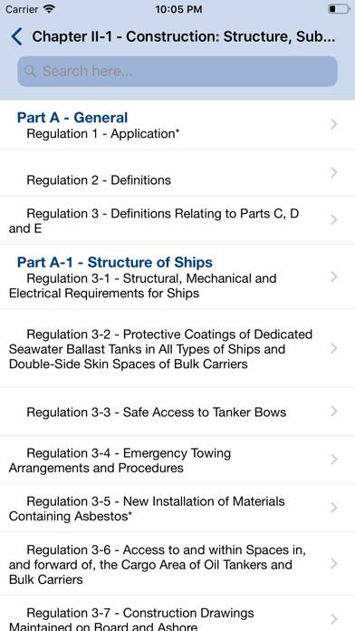 SOLAS Consolidated Schermata dell'app