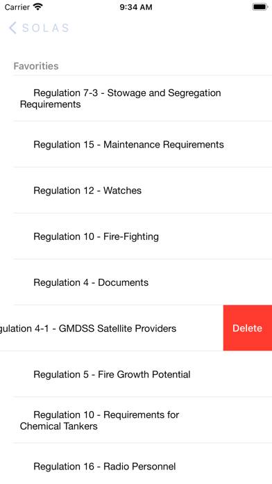 SOLAS Consolidated Schermata dell'app