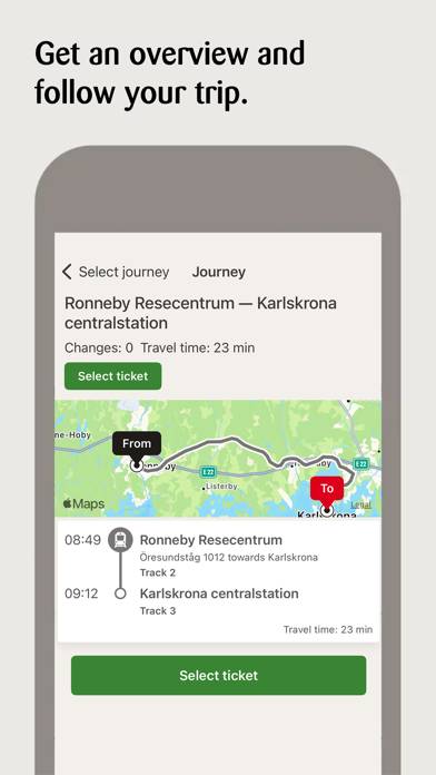 Blekingetrafiken App skärmdump #3