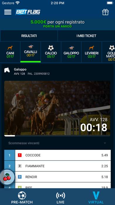 BetFlag: Scommesse Schermata dell'app #3