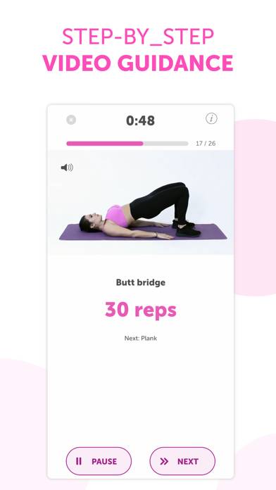 FitHer: Workout for Women Captura de pantalla de la aplicación #3