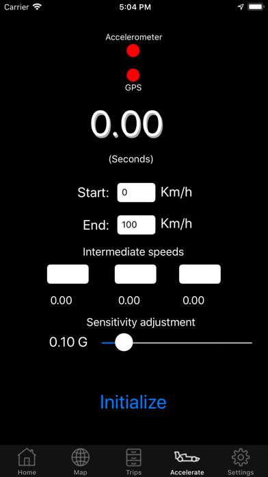 Speedo plus App screenshot