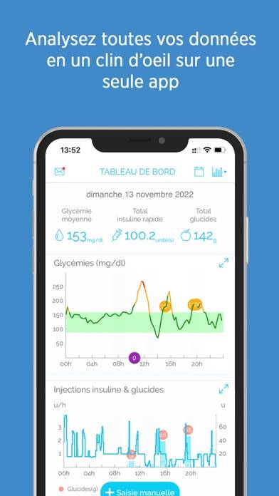 Glooko XT Capture d'écran de l'application