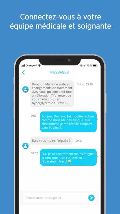 Glooko XT Capture d'écran de l'application