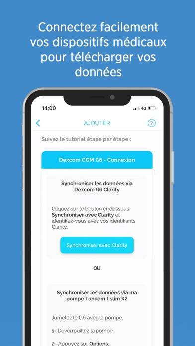 Glooko XT Capture d'écran de l'application