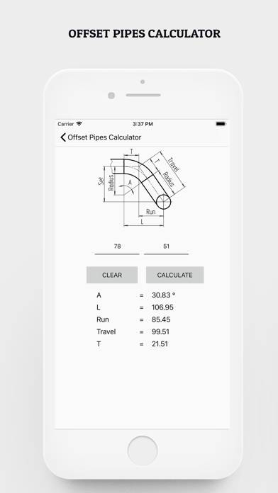 Offset Pipes Calculator Schermata dell'app #3