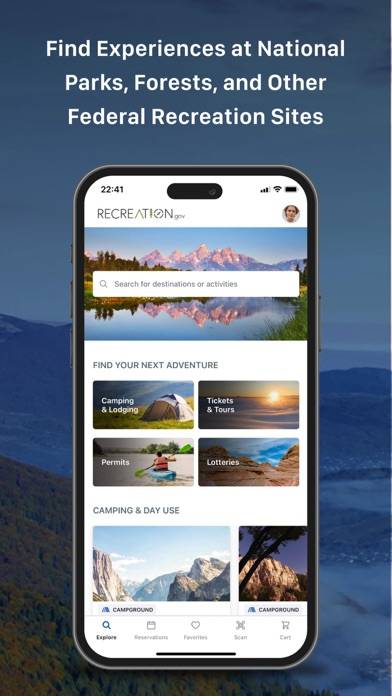 Recreation.gov App screenshot