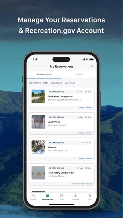 Recreation.gov App screenshot