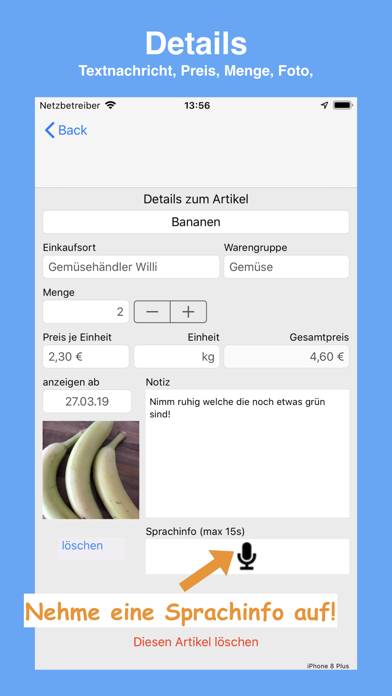 SmartList die Einkaufsliste App-Screenshot #3