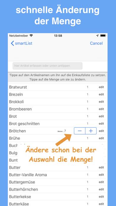 SmartList die Einkaufsliste App-Screenshot #5