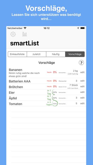 SmartList die Einkaufsliste App-Screenshot #6