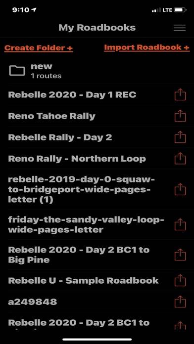 Rally Roadbook Reader Captura de pantalla de la aplicación #4