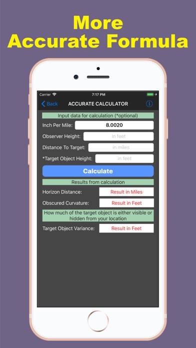 Earth Curvature Calculator App screenshot #5