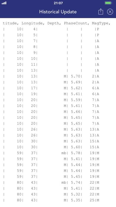 BMKG Real-time Earthquakes Capture d'écran de l'application #6